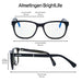Afmetingen blauw licht filter bril
