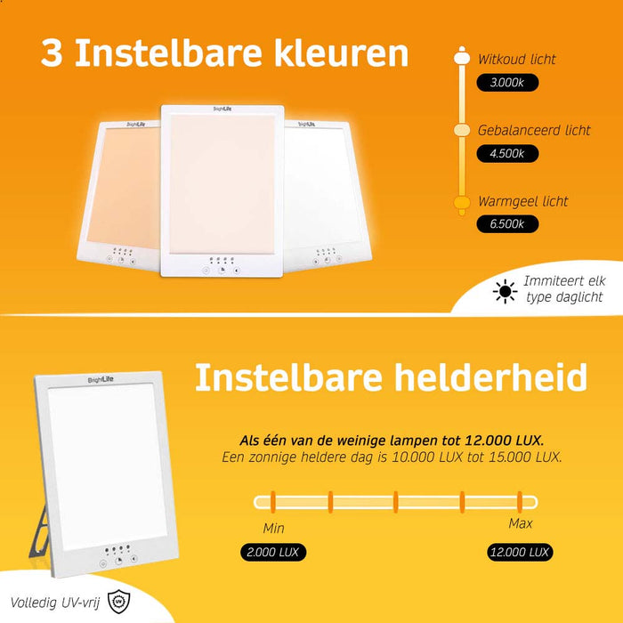 Tageslichtlampe 10000 Lux, Lichttherapielampe mit 3 Lichtfarben 4 Timer 5 einstellbare und Memoryfunktion Lichtintensität, UV-Frei Sonnenlicht Lampe für Hause/Büro Tageslichtlampe 10000 Lux, Lichttherapielampe mit 3 Lichtfarben 4 Timer 5 einstellbare und Memoryfunktion Lichtintensität, UV-Frei Sonnenlicht Lampe für Hause/Büro