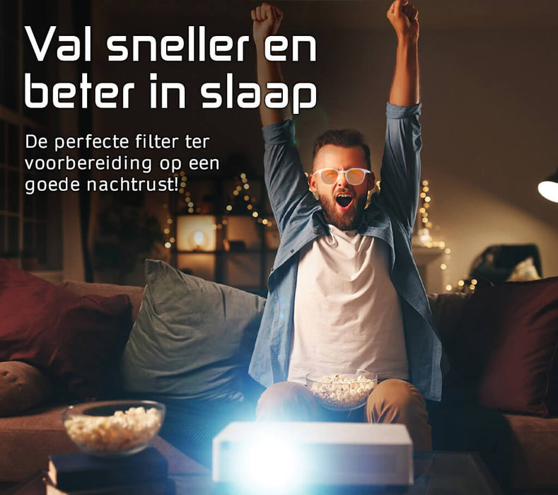 computerbril voor betere nachtrust