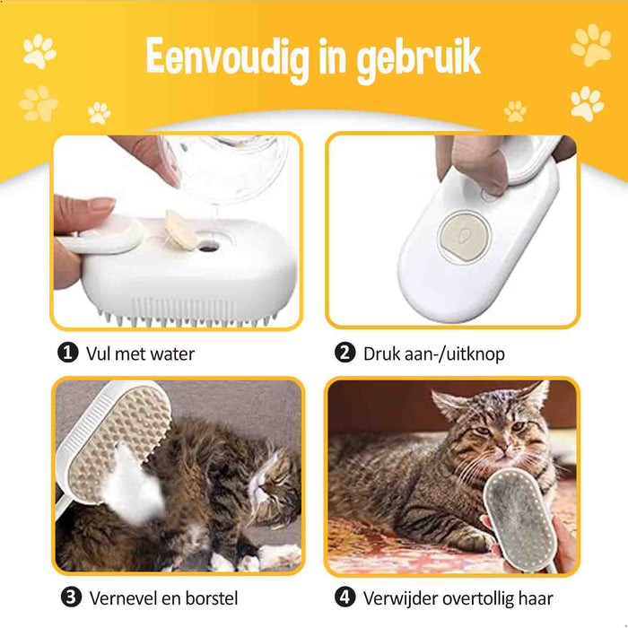 Eenvoudige Stoomborstel Kat