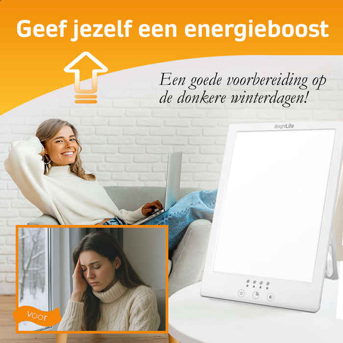 Daglichtlamp - Lichttherapie Lamp - 12.000 LUX - Tegen Winterdip