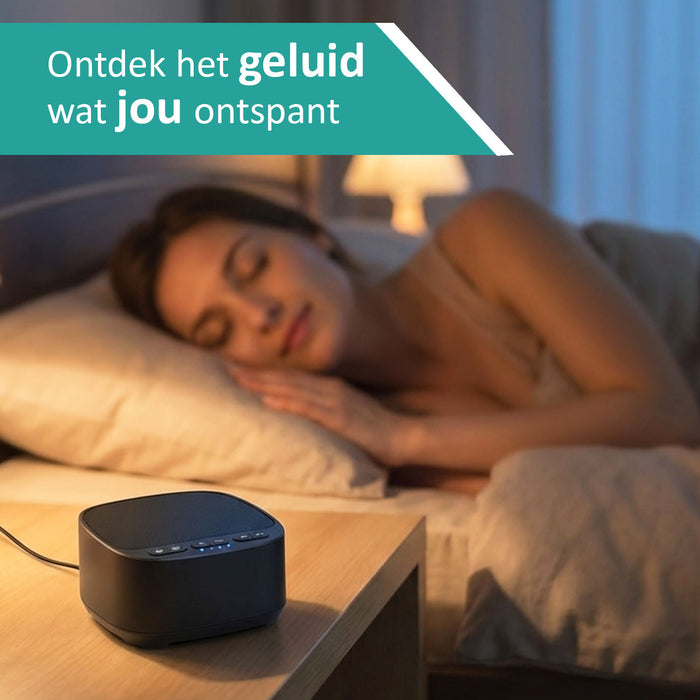 White noise machine - witte ruis apparaatje - 40 rustgevende geluiden