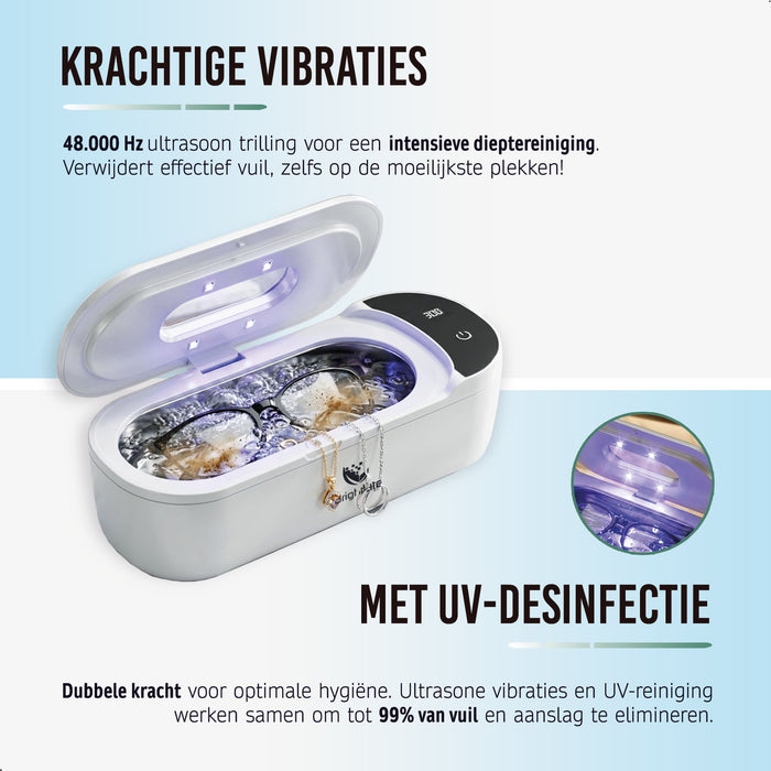 Ultrasoon Reiniger met UV desinfectie - 48.000 Hz