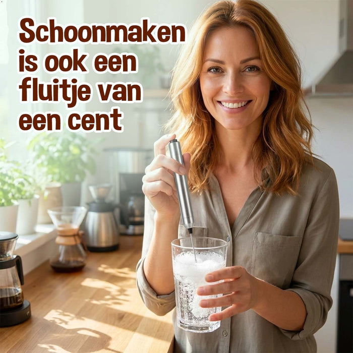 Melkopschuimer - Melkklopper - Compact - Op batterijen