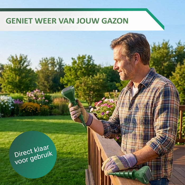 Mollenverjager op Zonne-energie – Diervriendelijk – Mollenbestrijding - 2 stuks