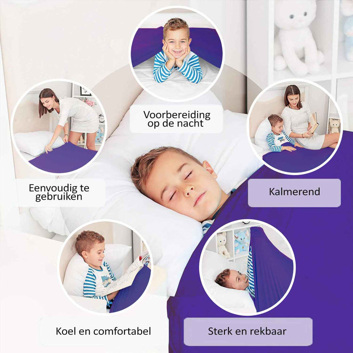 Slaaptunnel | Voor 90x200 Eenpersoonsbed | Compressie Deken Voor Kinderen en Volwassenen | Alternatief voor Verzwaringsdeken | Rustgevend, Geeft Oxytocine Af | Helpt Met SPD, Angst, ADHD, Autisme Slaaptunnel | Voor 90x200 Eenpersoonsbed | Compressie Deken Voor Kinderen en Volwassenen | Alternatief voor Verzwaringsdeken | Rustgevend, Geeft Oxytocine Af | Helpt Met SPD, Angst, ADHD, Autisme