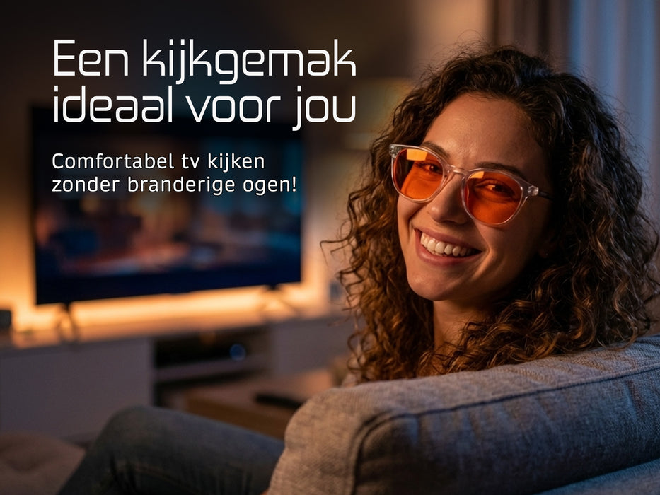 Relax Computerbril transparant - Blauw licht filter bril - Geschikt voor 's avonds
