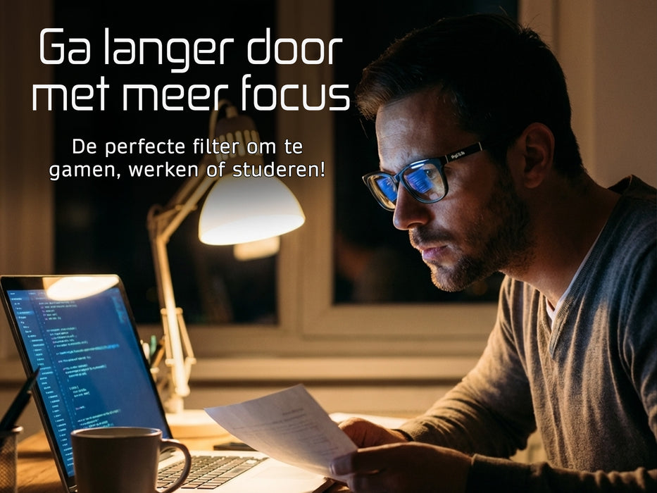 Focus Computerbril - Blauw licht filter bril - Voor overdag