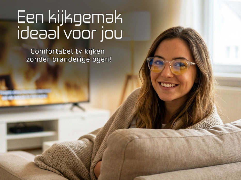 Focus Computerbril transparant - Blauw licht filter bril - Voor overdag