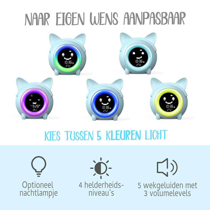 Slaapwekker met nachtlamp