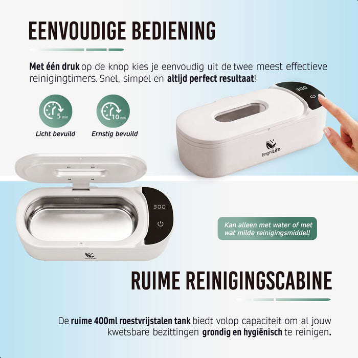 Ultrasoon Reiniger met UV desinfectie - 48.000 Hz